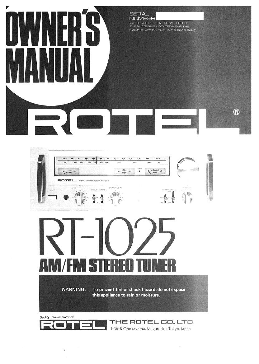 Rotel RT 1025 OM