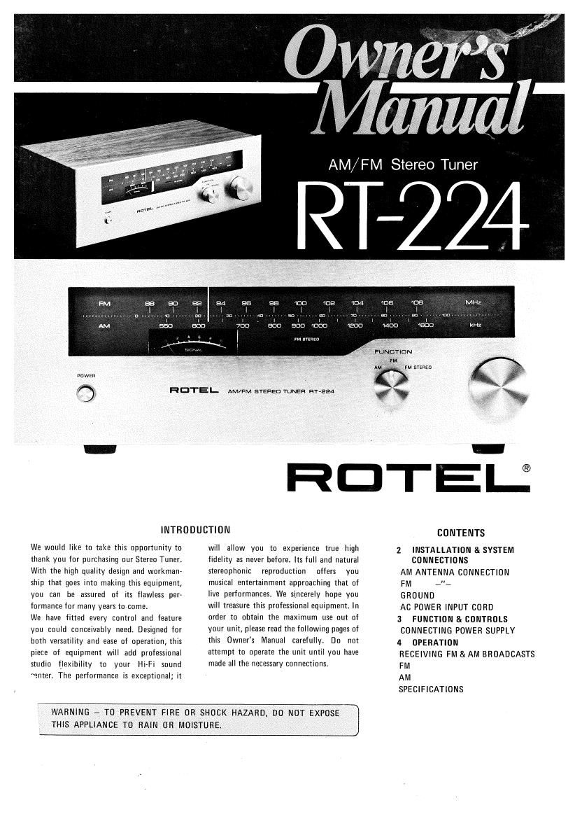 Rotel RT 224 OM