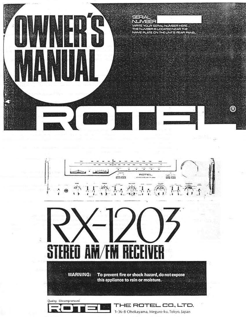 Rotel RX 1203 OM