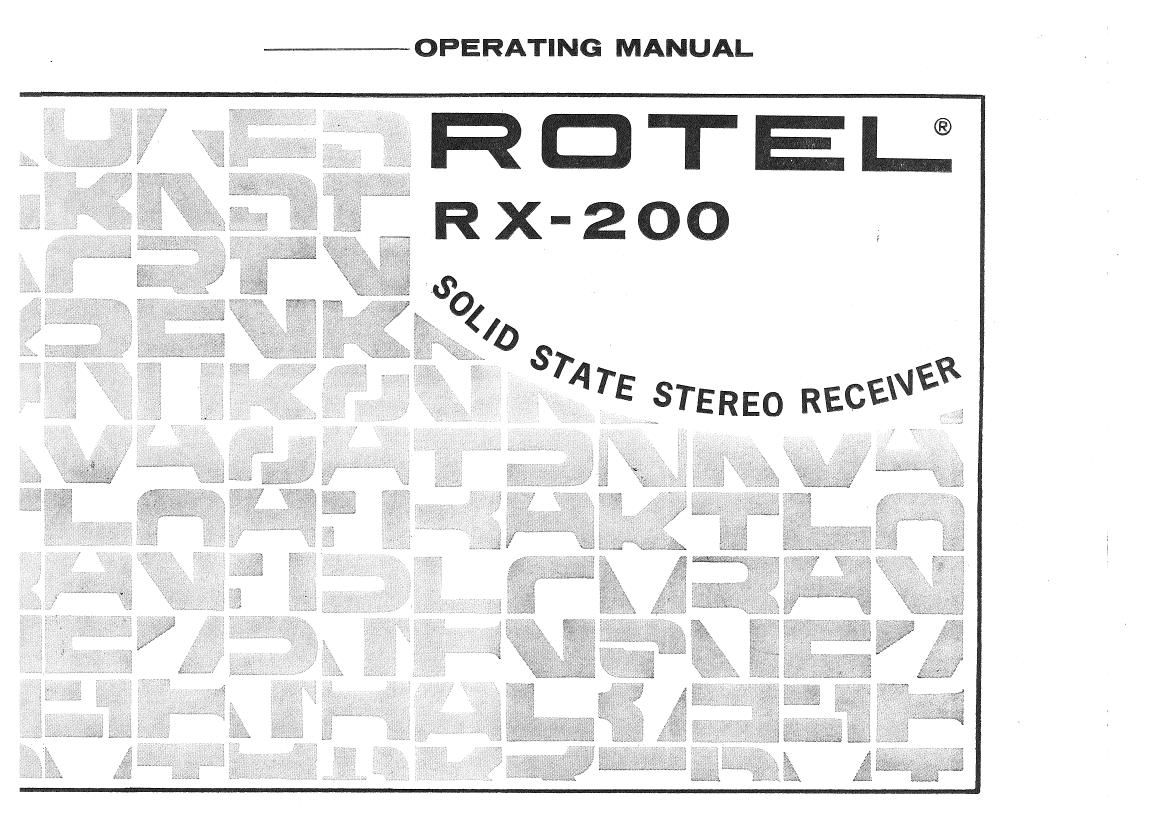 Rotel RX 200 OM