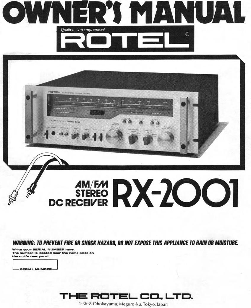 Rotel RX 2001 OM