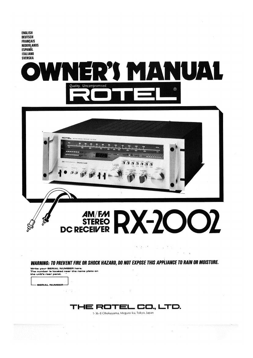 Rotel RX 2002 OM