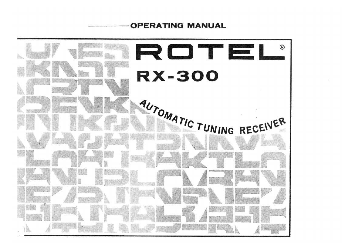 Rotel RX 300 OM