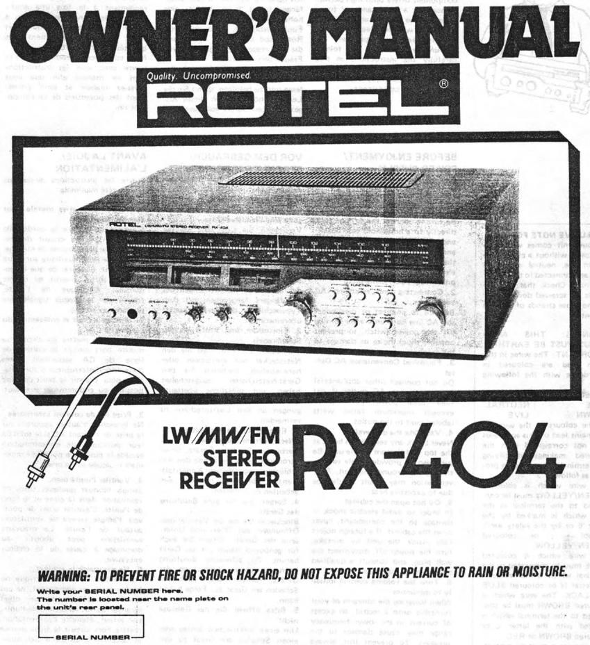 Rotel RX 404 OM