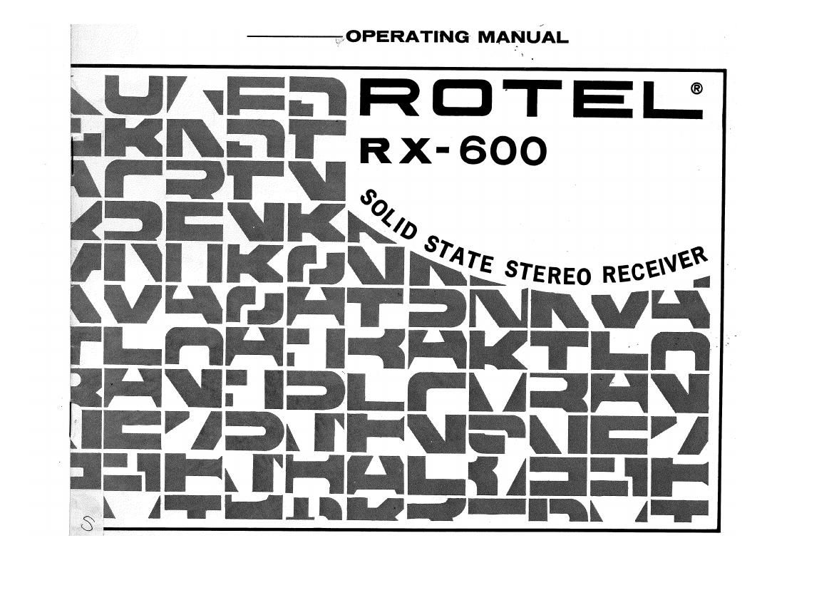 Rotel RX 600 OM