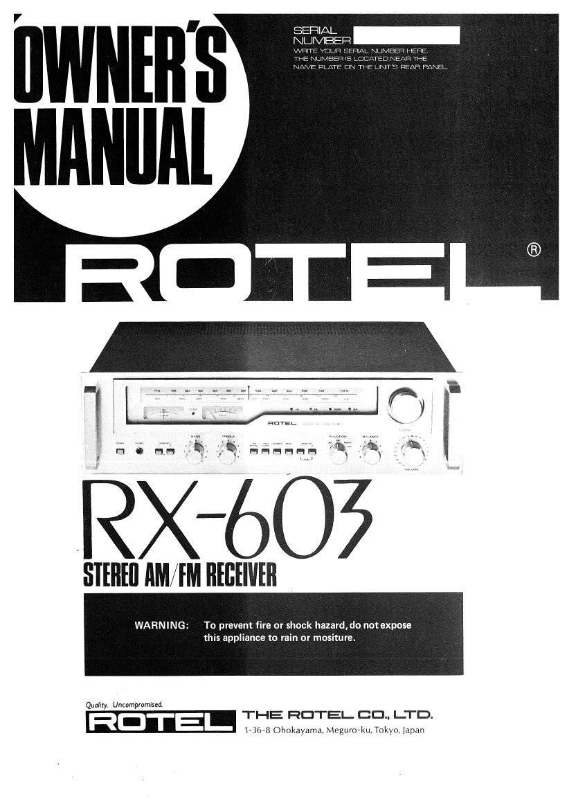 Rotel RX 603 OM