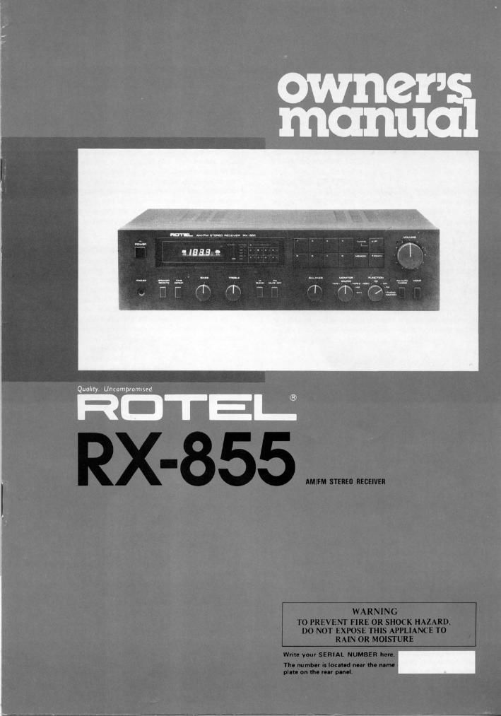 Rotel RX 855 OM