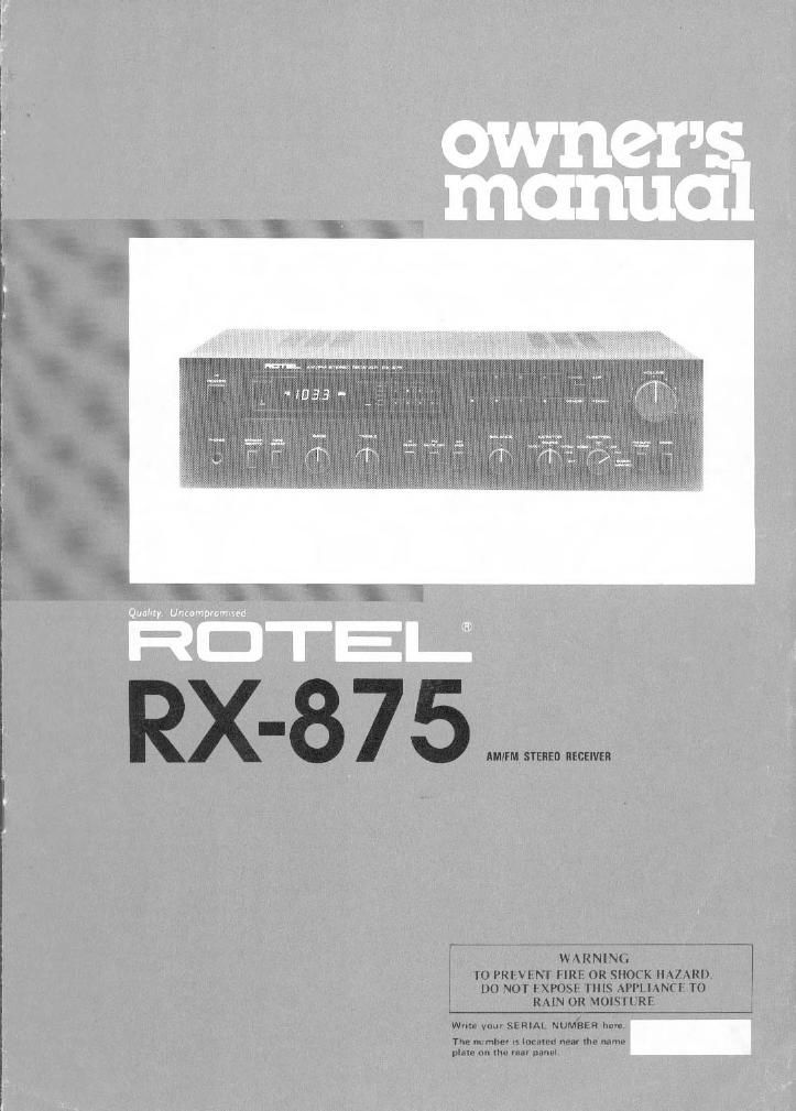 Rotel RX 875 OM