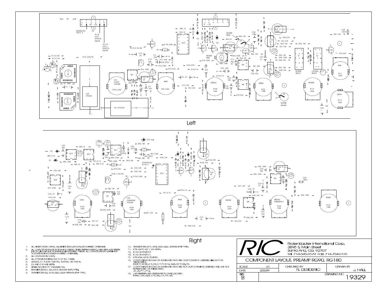 rickenbacker rg 90 rg 180 schematics