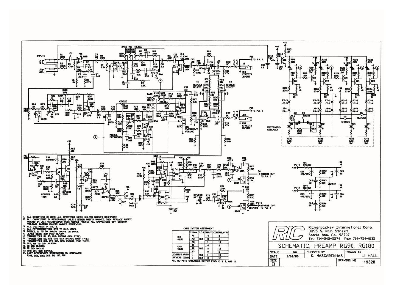 rickenbacker rg 90 rg 180 schematics 2