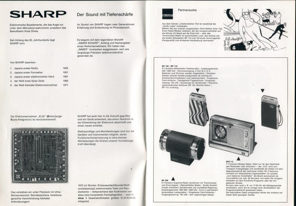 sharp catalogue 1971 katalog