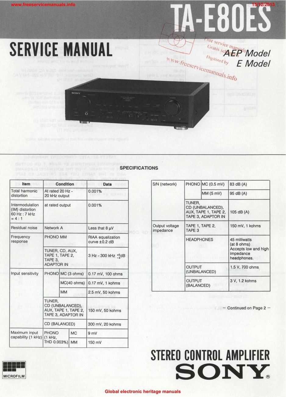 sony ta e 80es int service manual