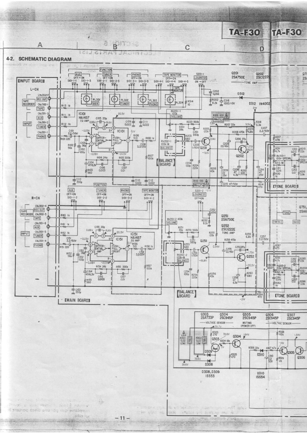 sony ta f 30 schematics