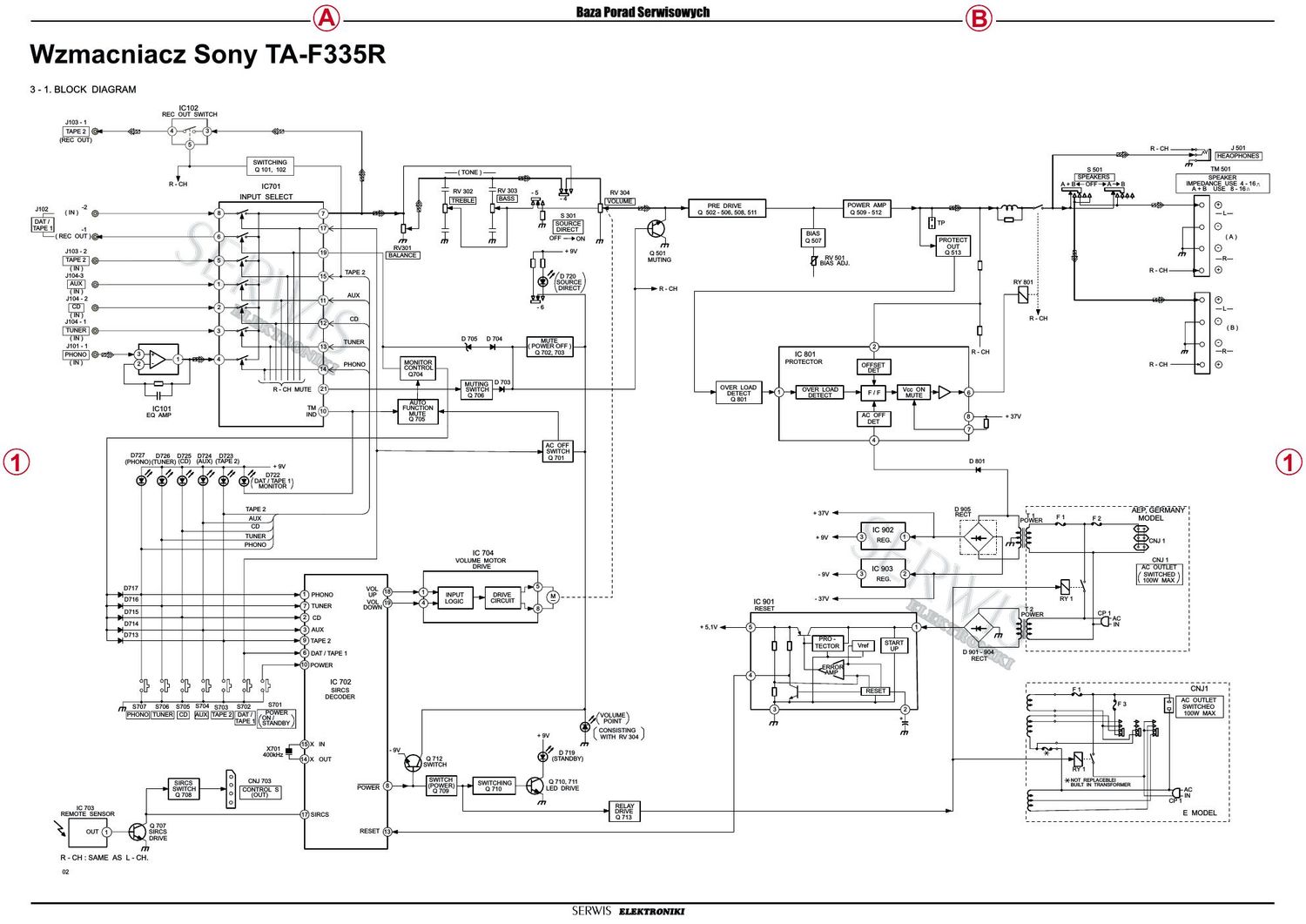 sony ta f 335 r schematic