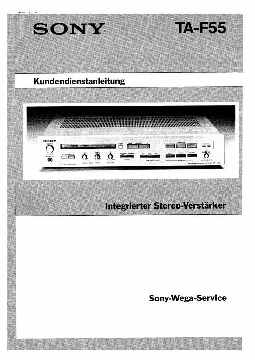 sony ta f 55 service manual