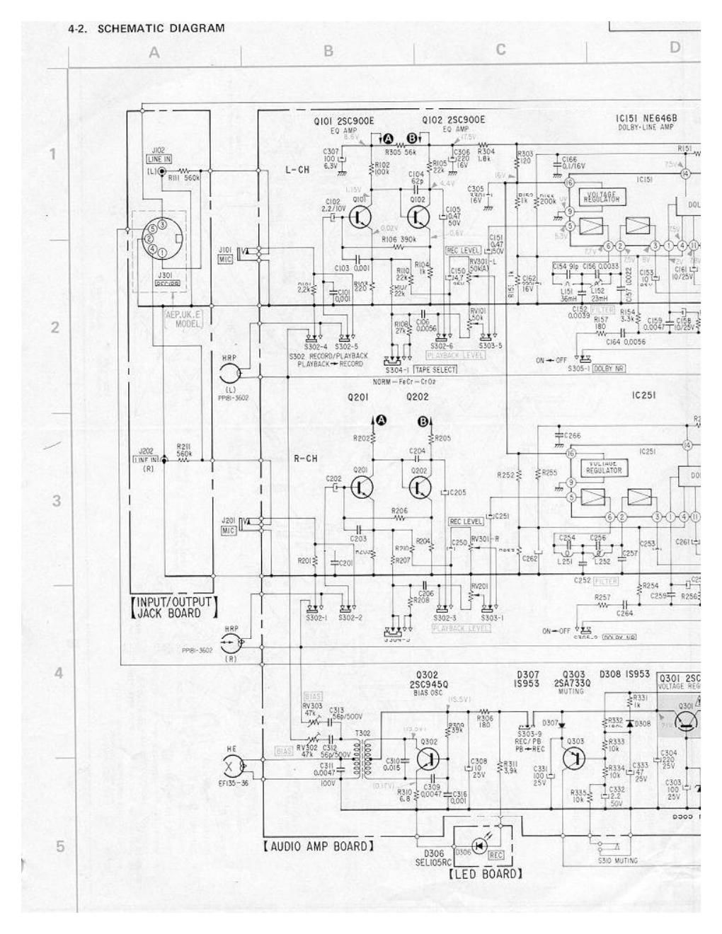 sony tc k 1 a schematic