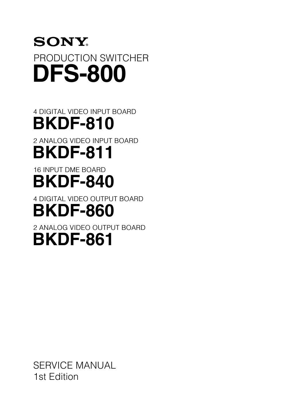 sony d fs 800 service manual