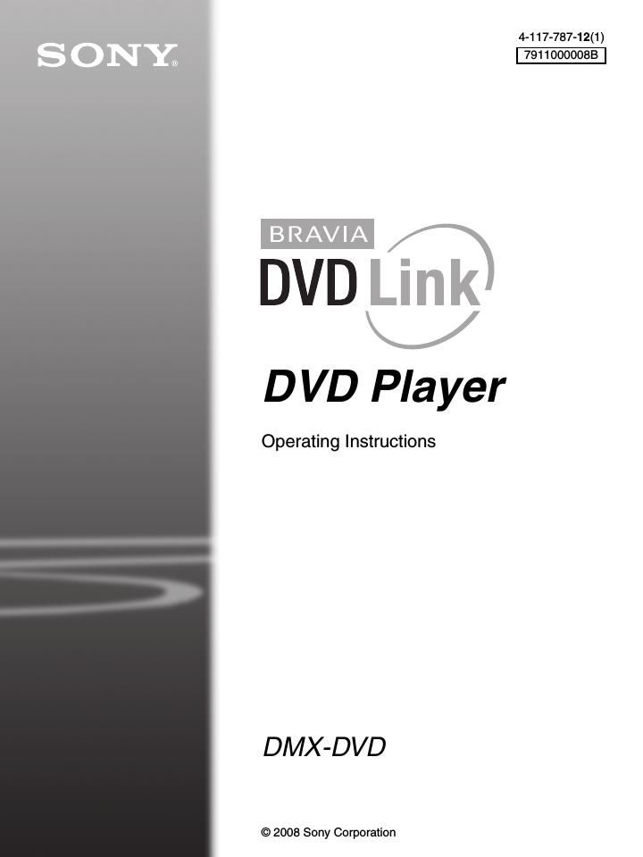 sony dmx dvd owners manual