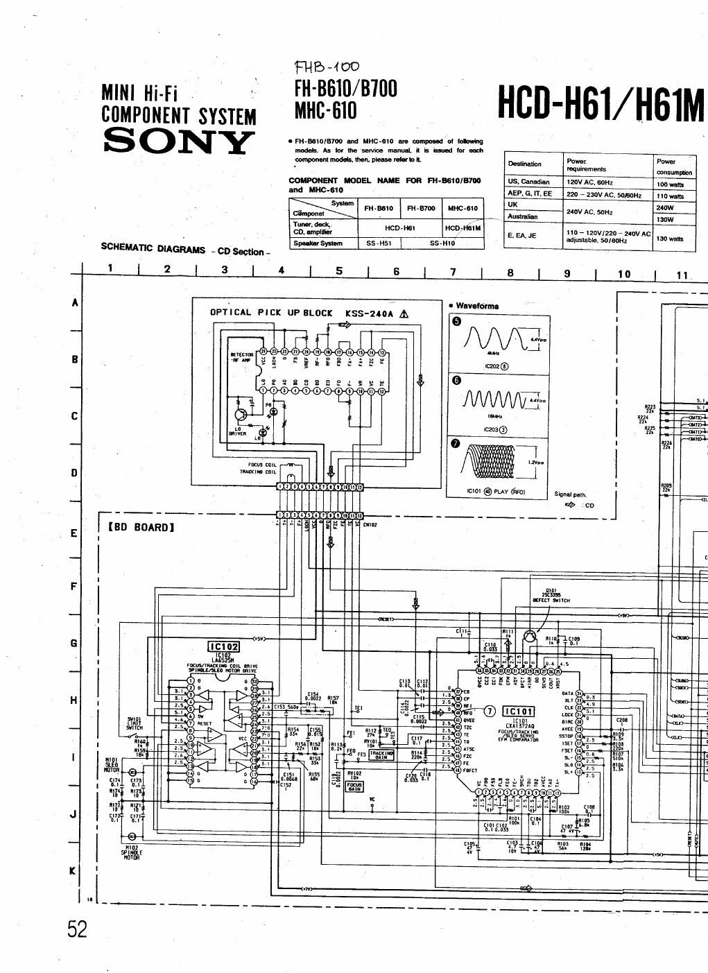 sony hcd h 61 2