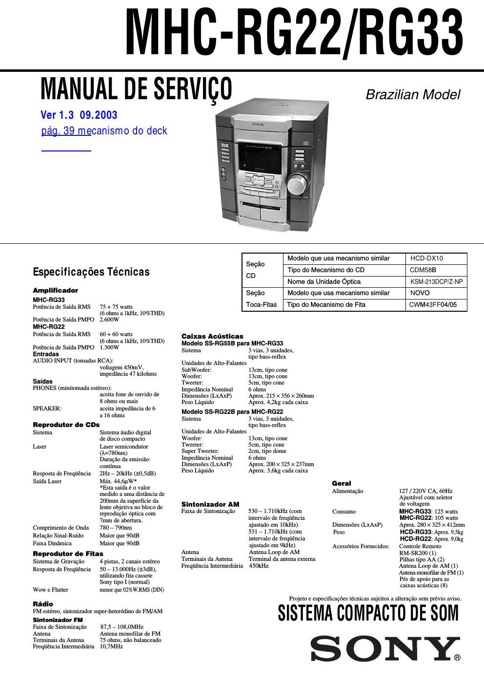 Sony hcd rg444 схема