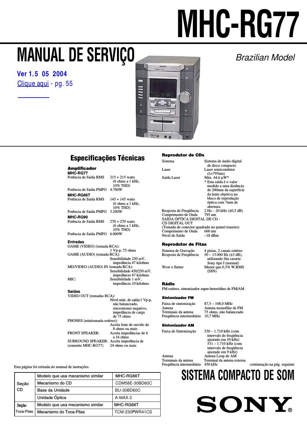 sony mhc rg 77 v15