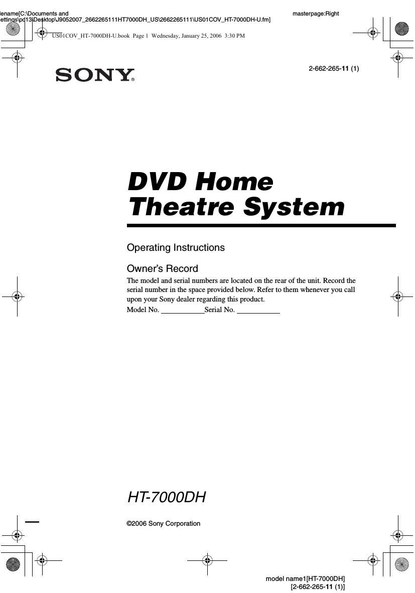 sony str k 7000 owners manual