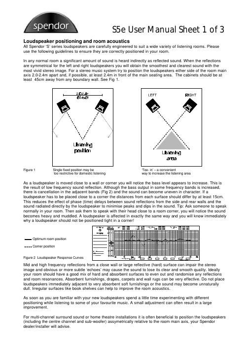 spendor s 5 e owners manual