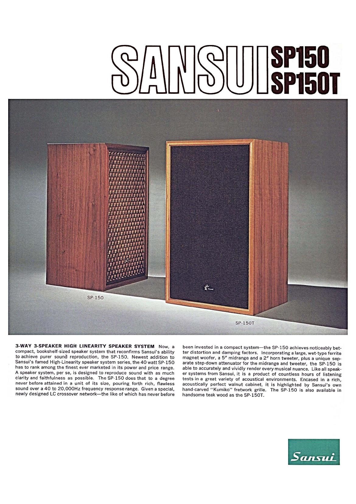 sansui sp 150