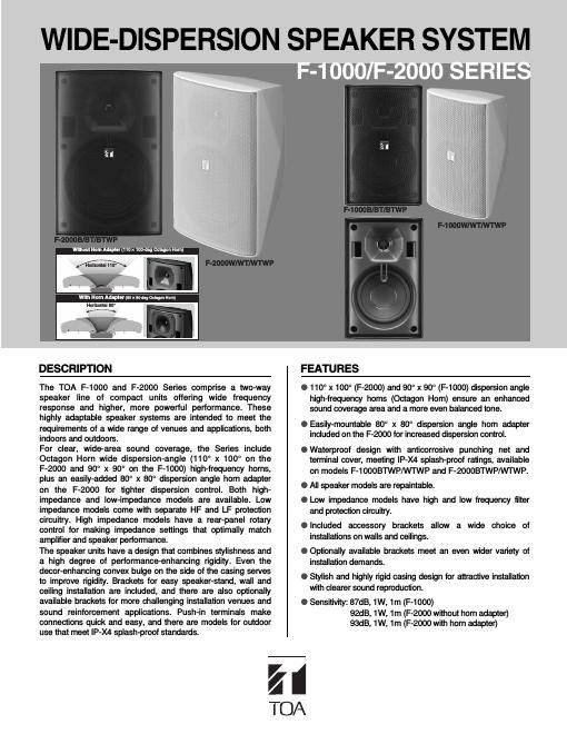 toa f 1000 2000