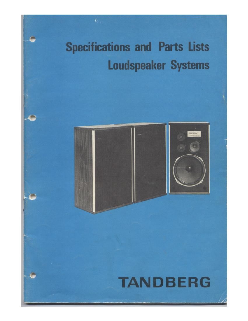 Tandberg Fasett Service Manual