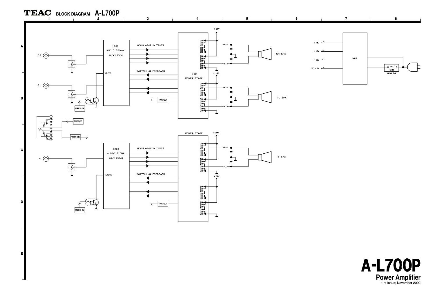 Teac A L700 P Schematic