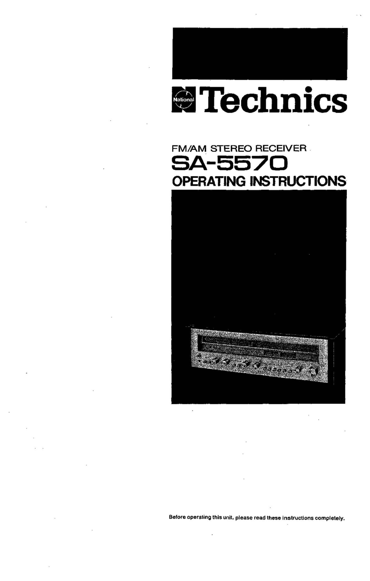 Technics SA 5570 Owners Manual