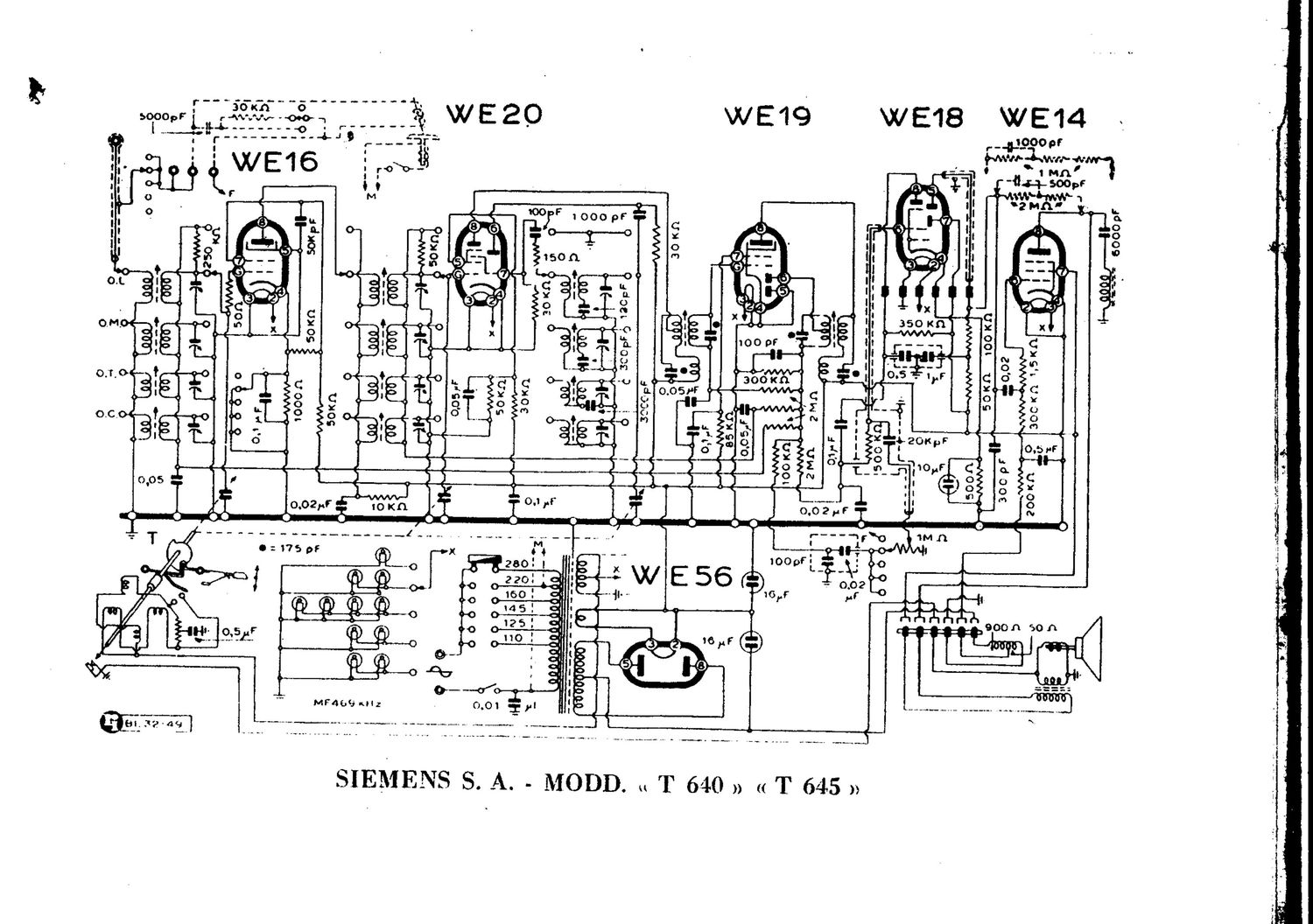 Telefunken 640 Schematic