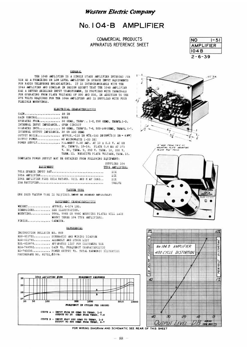 western electric 104 b schematic