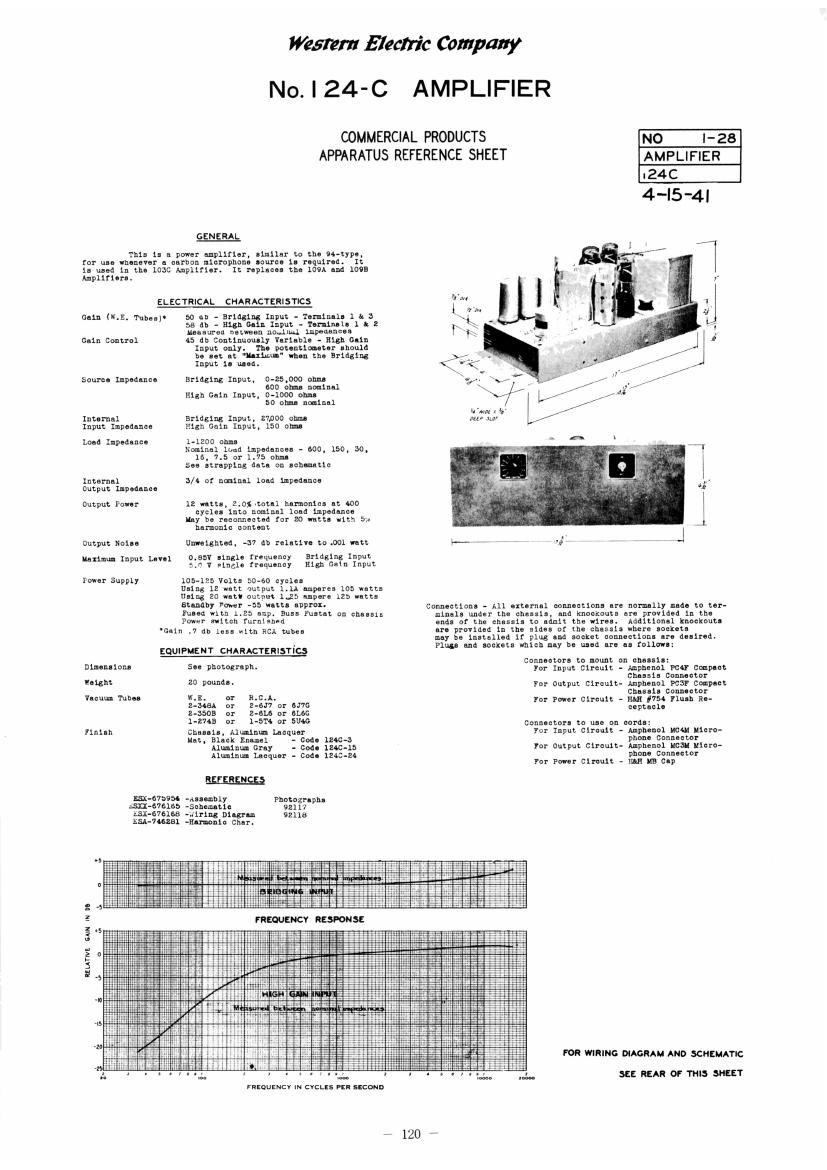 western electric 124 c schematic