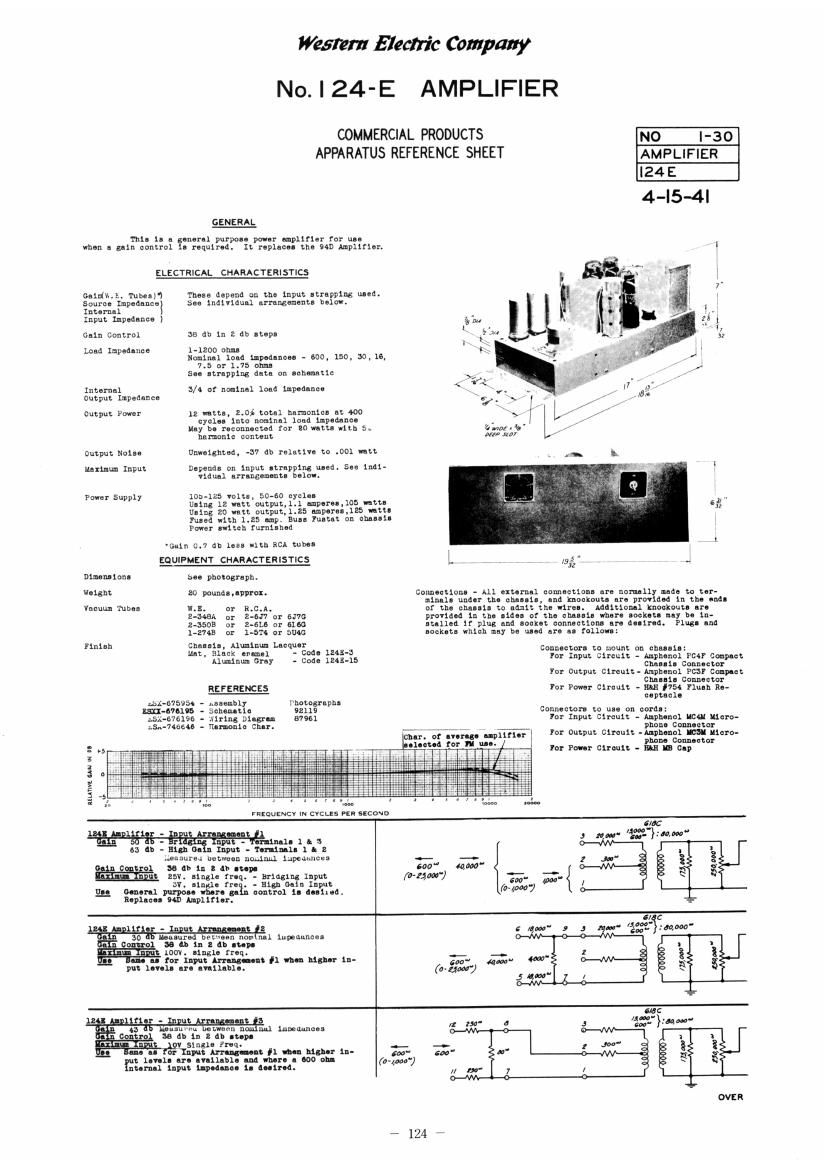 western electric 124 e schematic