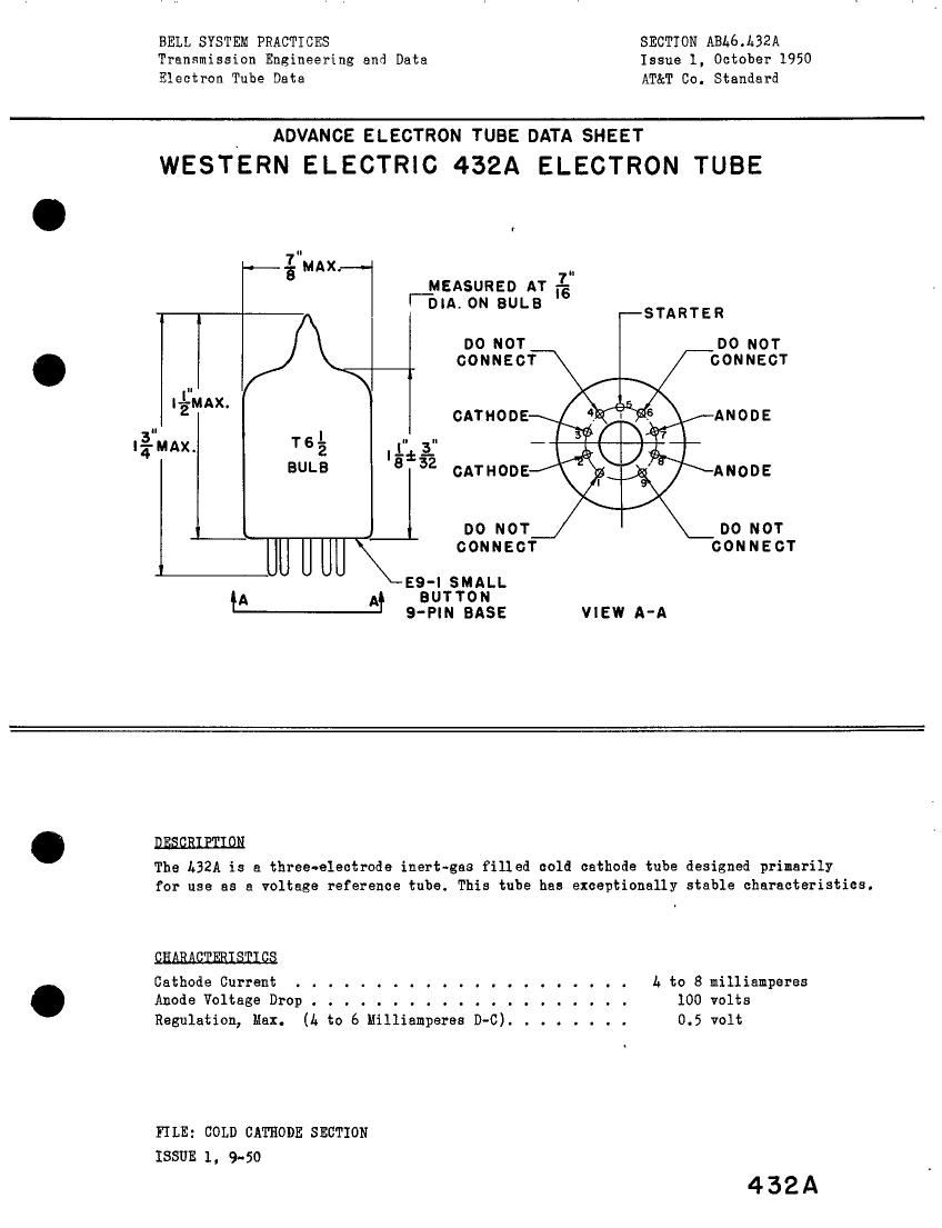 western electric 432 a brochure