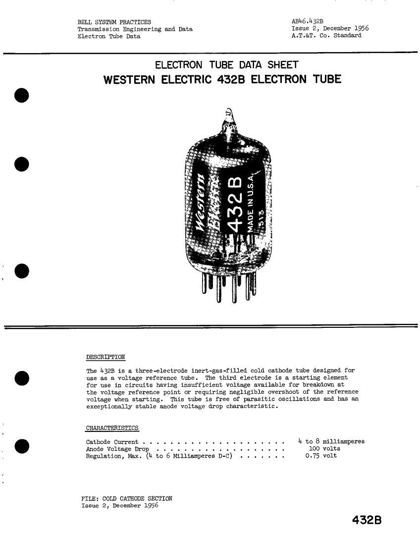 western electric 432 b brochure