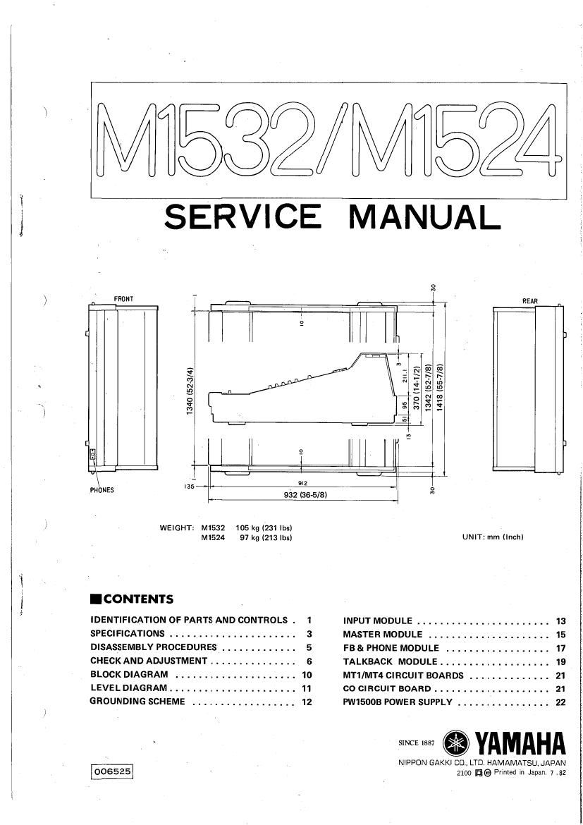 yamaha m 1532